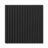 Akustikpaneel Lino Nero MDF Schwarz Filz Schwarz 60 cm x 60 cm 2 Stück