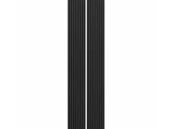 Akustikpaneel Lino Nero MDF Schwarz Filz Schwarz 32 cm x 240 cm 2 Stück