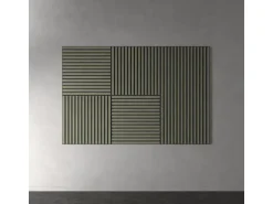 Akustikpaneel Lino Olive MDF Schwarz Filz Schwarz 60 cm x 60 cm 2 Stück