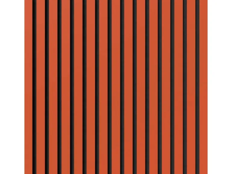 Akustikpaneel Lino Orange MDF Schwarz Filz Schwarz 60 cm x 60 cm 2 Stück