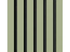 Akustikpaneel Lino Pistacio MDF Schwarz Filz Schwarz 60 cm x 60 cm 2 Stück