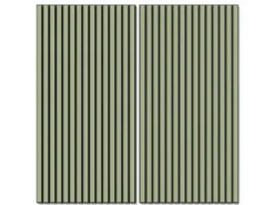 Akustikpaneel Lino Pistacio MDF Schwarz Filz Schwarz 60 cm x 120 cm 2 Stück