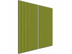 Akustikpaneel Lino Spring Green MDF Schwarz Filz Schwarz 60 cm x 120 cm 2 Stück