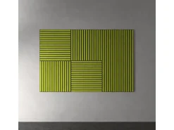 Akustikpaneel Lino Spring Green MDF Schwarz Filz Schwarz 60 cm x 120 cm 2 Stück