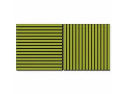Akustikpaneel Lino Spring Green MDF Schwarz Filz Schwarz 60 cm x 60 cm 2 Stück
