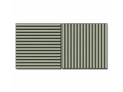 Akustikpaneel Lino Vapour MDF Schwarz Filz Schwarz 60 cm x 60 cm 2 Stück