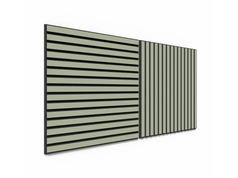 Akustikpaneel Lino Vapour MDF Schwarz Filz Schwarz 60 cm x 60 cm 2 Stück