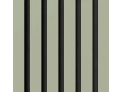 Akustikpaneel Lino Vapour MDF Schwarz Filz Schwarz 60 cm x 120 cm 2 Stück