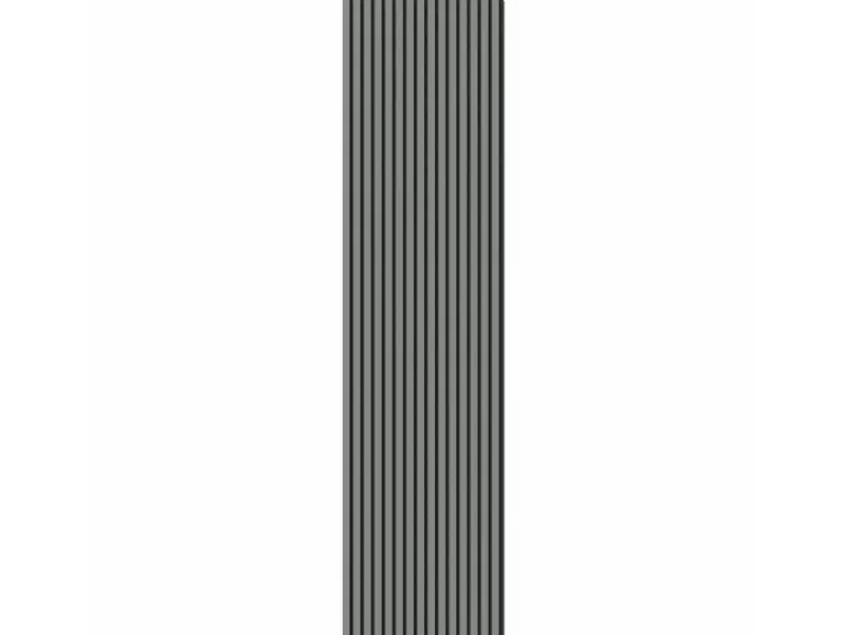 Akustikpaneel Linoleum Ash MDF Schwarz Filz Schwarz 60 cm x 300 cm