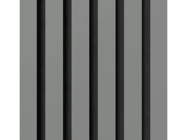 Akustikpaneel Linoleum Ash MDF Schwarz Filz Schwarz 60 cm x 300 cm