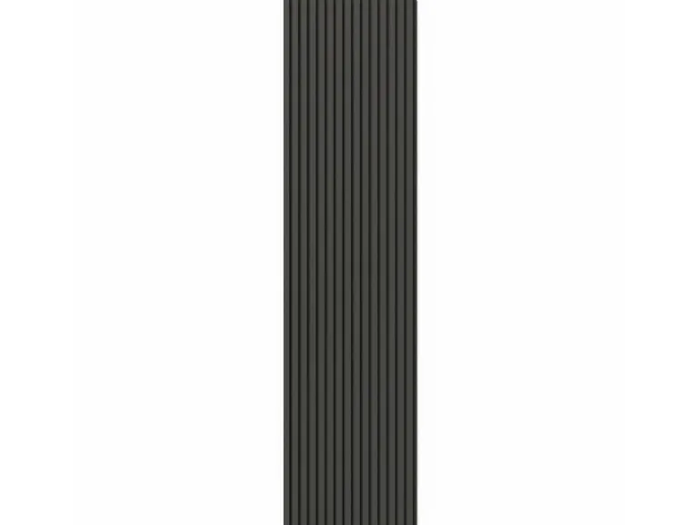 Akustikpaneel Linoleum Iron MDF Schwarz Filz Schwarz 60 cm x 300 cm