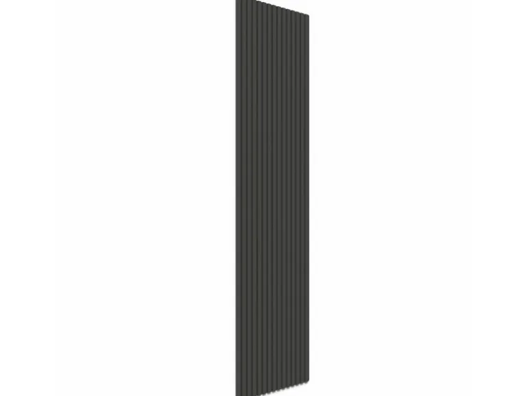 Akustikpaneel Linoleum Iron MDF Schwarz Filz Schwarz 60 cm x 300 cm