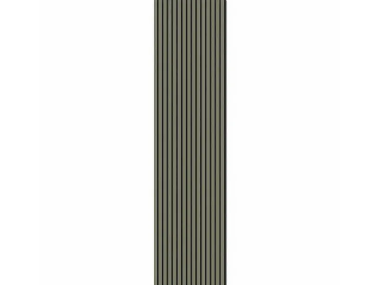 Akustikpaneel Linoleum Olive MDF Schwarz Filz Schwarz 60 cm x 300 cm