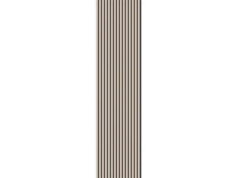 Akustikpaneel Linoleum Powder MDF Schwarz Filz Schwarz 60 cm x 300 cm