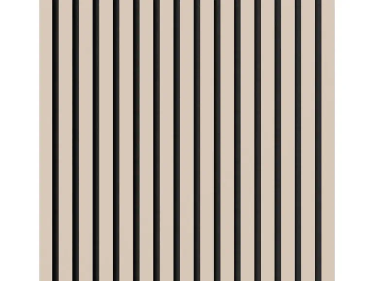 Akustikpaneel Linoleum Powder MDF Schwarz Filz Schwarz 60 cm x 300 cm