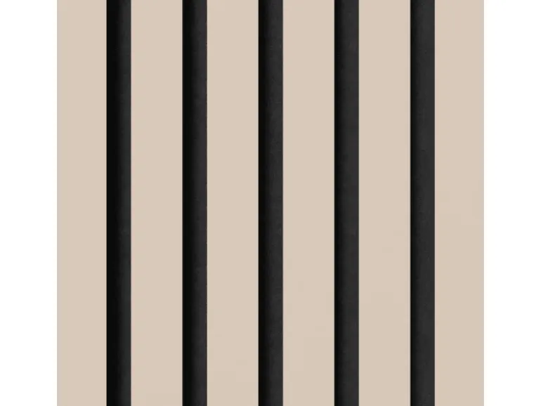 Akustikpaneel Linoleum Powder MDF Schwarz Filz Schwarz 60 cm x 300 cm