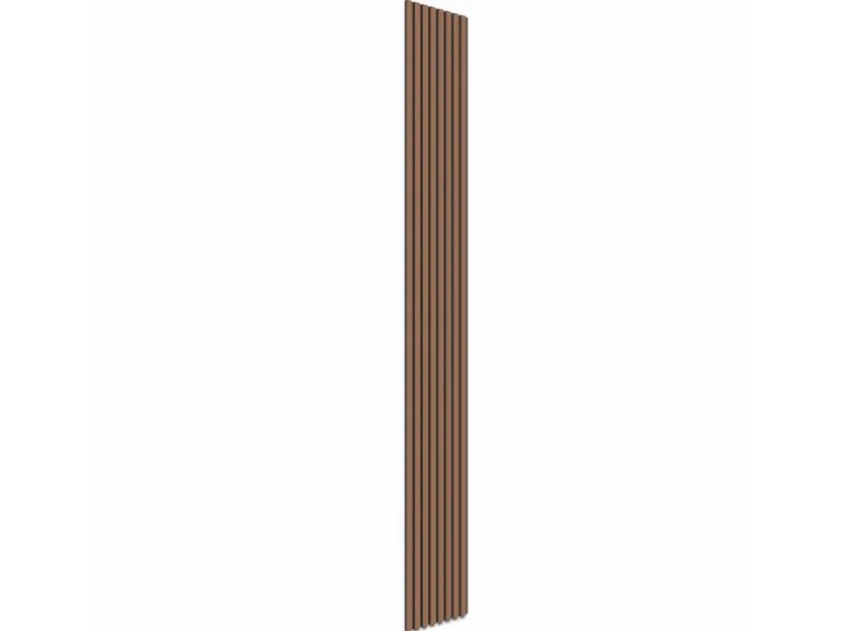 Akustikpaneel Mahagoni MDF Schwarz Filz Schwarz 32 cm x 240 cm 2 Stück FSC®