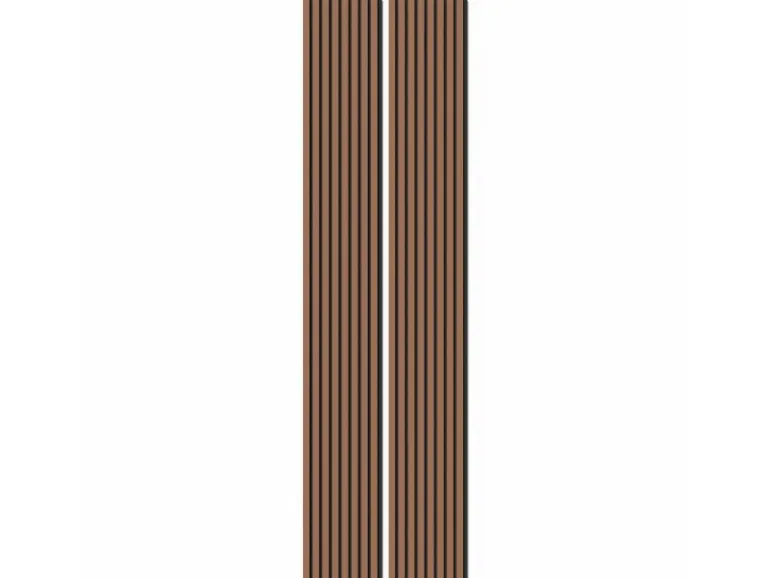 Akustikpaneel Mahagoni MDF Schwarz Filz Schwarz 32 cm x 240 cm 2 Stück FSC®