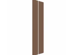 Akustikpaneel Mahagoni MDF Schwarz Filz Schwarz 32 cm x 240 cm 2 Stück FSC®