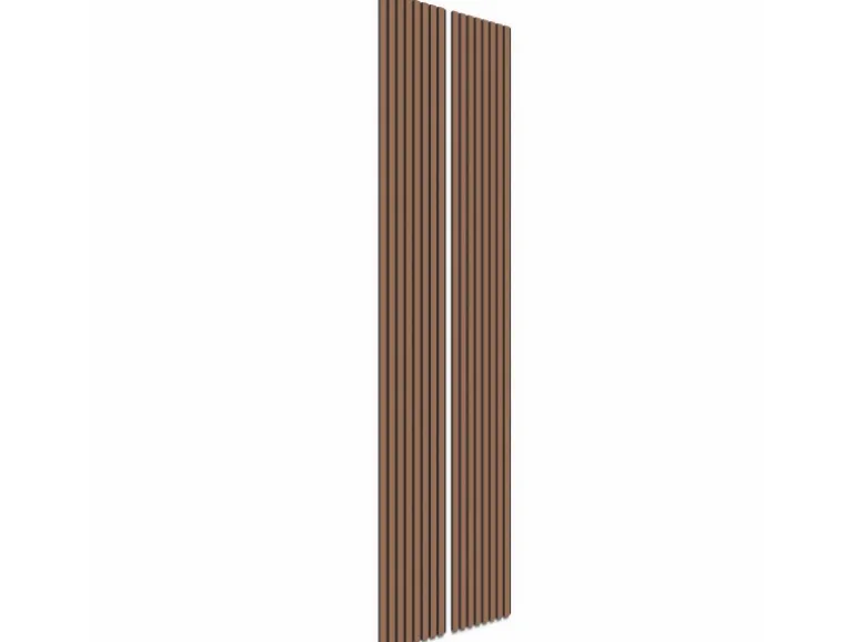 Akustikpaneel Mahagoni MDF Schwarz Filz Schwarz 32 cm x 240 cm 2 Stück FSC®