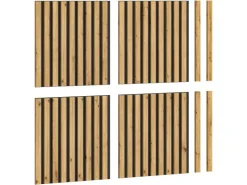 Akustikpaneel Silence Anthrazit/Artisan 40 cm x 40 cm x 2 cm 4er-Set