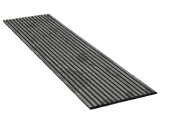 Akustikpaneel Steinfurnier Rustic MDF Schwarz Filz Schwarz 60 cm x 240 cm