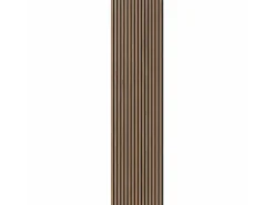 Akustikpaneel Walnuss MDF Schwarz Filz Schwarz 60 cm x 300 cm FSC®