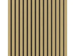 Akustikpaneel Wandverkleidung Eiche MDF Natur Akustikfilz Schwarz 60 cm 2 Stück