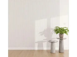 Akustikpaneel Wandverkleidung Foliert Weiß Akustikfilz Weiß 240 cm FSC®