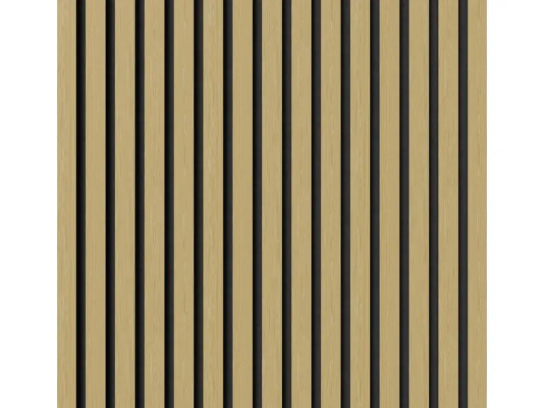 Akustikpaneel Wandverkleidung Eiche MDF Schwarz Akustikfilz Schwarz 119,8 cm