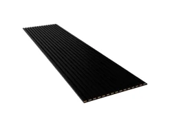 Akustikpaneel Wandverkleidung Foliert Schwarz Akustikfilz Schwarz 240 cm