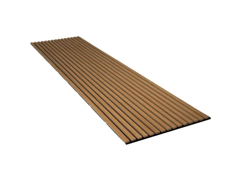 Akustikpaneel Wandverkleidung Eiche Geölt MDF Natur Akustikfilz Schwarz 240 cm