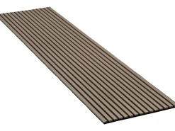 Akustikpaneel Wandverkleidung Eiche Grau auf Akustikfilz Schwarz 240 cm FSC®