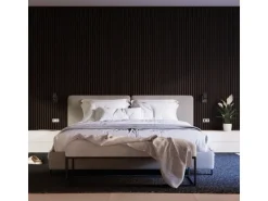 Akustikpaneel Wandverkleidung Eiche Geräuchert MDF und Akustikfilz Schwarz 240cm