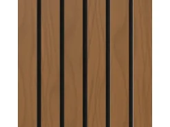 Akustikpaneel-Muster Brandhemmend Walnuss Filz Schwarz 29,5 cm x 15 cm x 2 cm