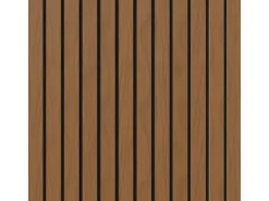 Akustikpaneel-Muster Brandhemmend Walnuss Filz Schwarz 29,5 cm x 15 cm x 2 cm