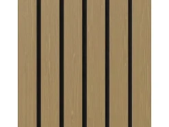 Akustikpaneel-Muster Brandhemmend Eiche Filz Schwarz 29,5 cm x 15 cm x 4 cm