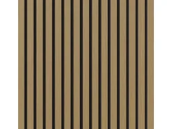 Akustikpaneel-Muster Brandhemmend Eiche Filz Schwarz 29,5 cm x 15 cm x 2,7 cm