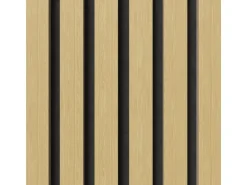 Akustikpaneel-Muster Eiche Unbehandelt Sperrholz Filz Schwarz 29,5 cm x 15 cm