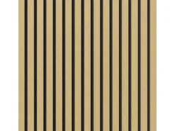 Akustikpaneel-Muster Eiche Unbehandelt Sperrholz Filz Schwarz 29,5 cm x 15 cm