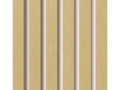 Akustikpaneel-Muster Eiche Unbehandelt MDF Braun Filz Weiß 29,5 cm x 15 cm