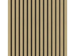 Akustikpaneel-Muster Foliert Eiche Filz Schwarz 29,5 cm x 15 cm