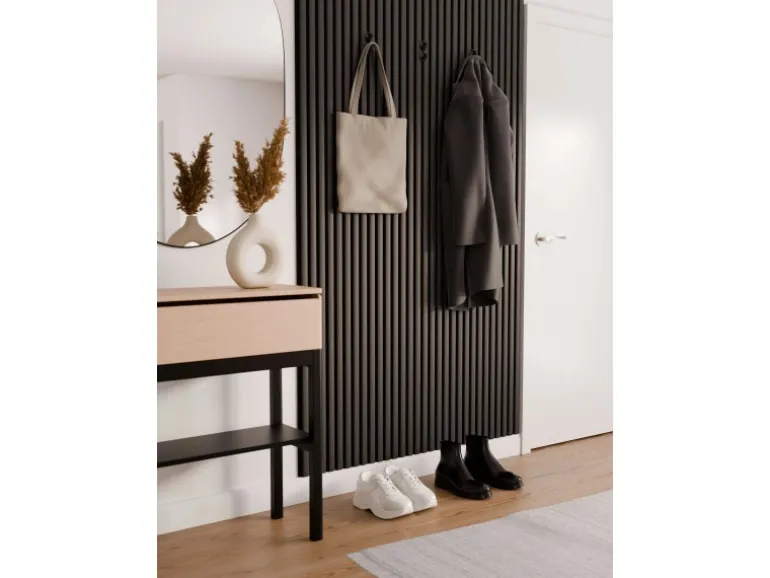 Akustikpaneel-Muster Foliert Schwarz Filz Schwarz 29,5 cm x 15 cm