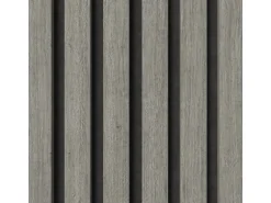 Akustikpaneel-Muster Foliert Eiche Grau Filz Schwarz 29,5 cm x 12 cm