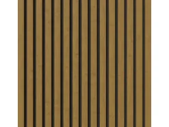 Akustikpaneel-Muster Foliert Eiche Braun Filz Schwarz 29,5 cm x 15 cm