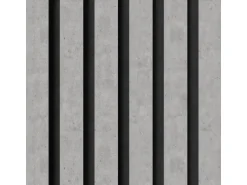 Akustikpaneel-Muster Laminat Betongrau Filz Schwarz 29,5 cm x 15 cm