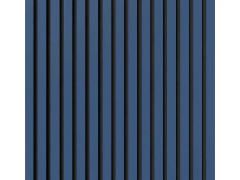 Akustikpaneel-Muster Linoleum Midnight Blue Filz Schwarz 29,5 x 15 cm