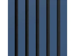 Akustikpaneel-Muster Linoleum Midnight Blue Filz Schwarz 29,5 x 15 cm