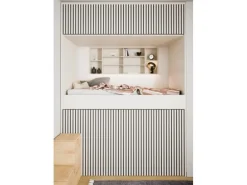 Akustikpaneel-Muster Linoleum Mushroom Filz Schwarz 29,5 cm x 15 cm