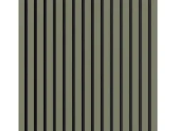 Akustikpaneel-Muster Linoleum Olive Filz Schwarz 29,5 cm x 15 cm